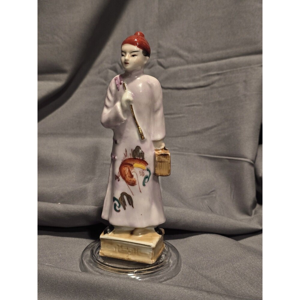 Japanese Bone China Figurine Of Man In Kimono